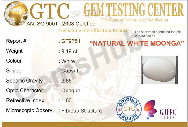 9.19 ct Natural Certified  White Coral/सफ़ेद मूंगा